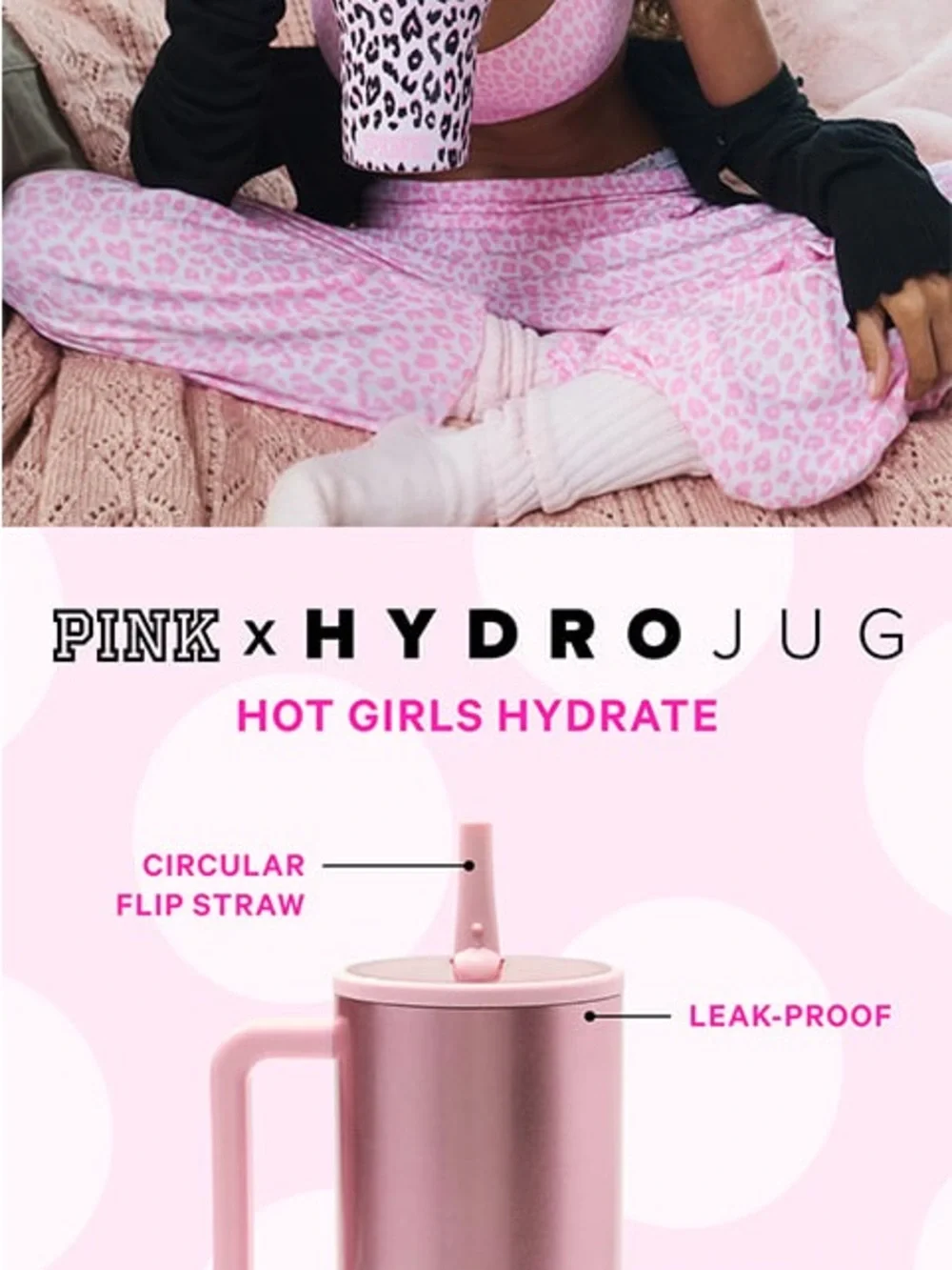 HydroJug pink collab